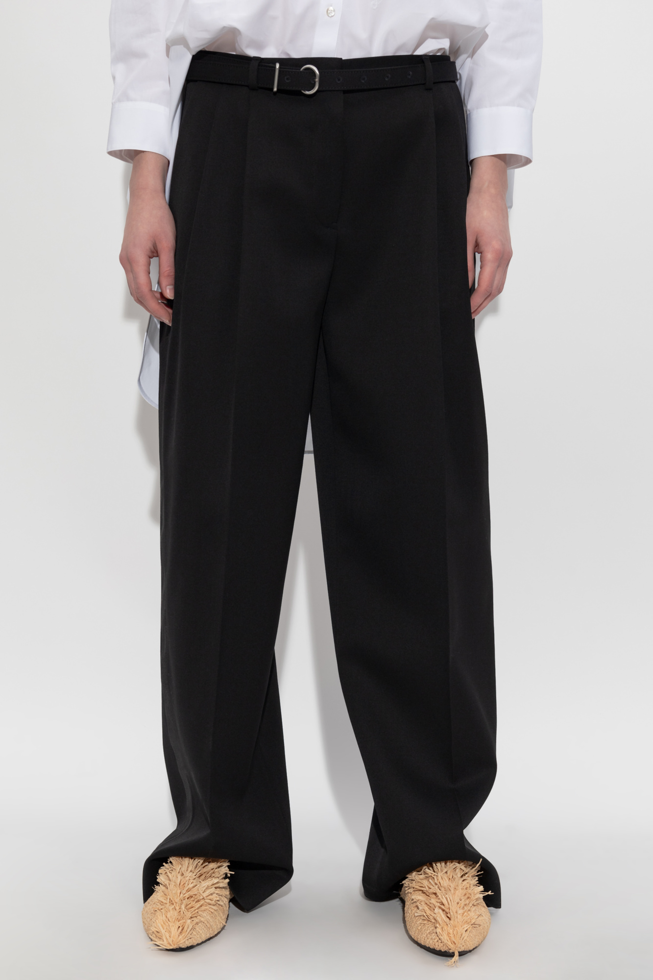 パンツ Jil Sander SS25 Wool pants (J04KA0116J40021 001) Black Wool trousers JIL SANDER - Vitkac AS